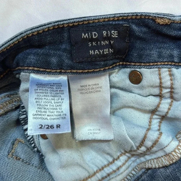 Lucky Brand Jeans Women’s 2/26 Blue Hayden Skinny Dark Wash Denim - Picture 8 of 8